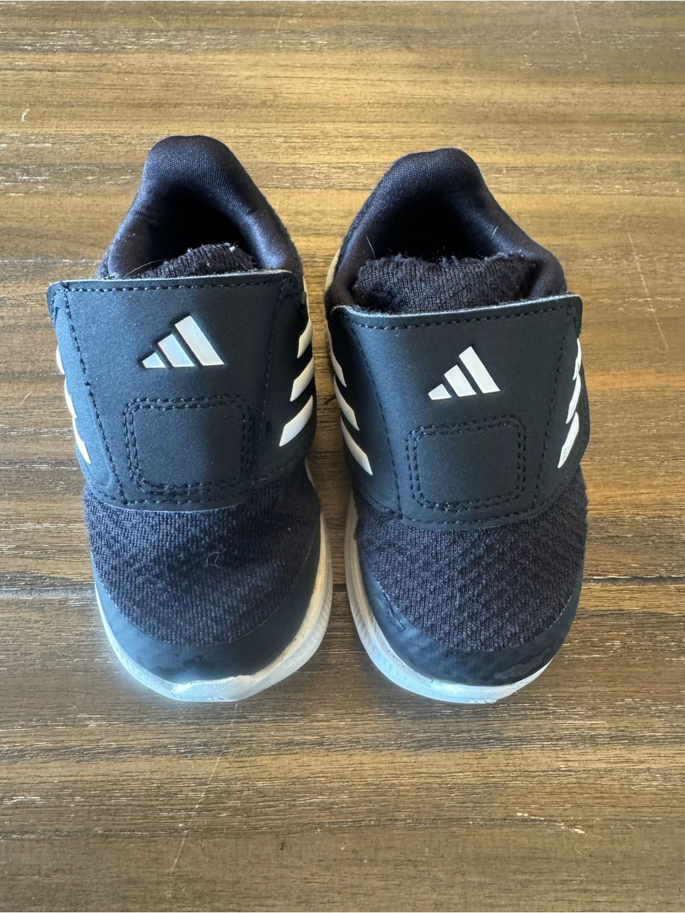 adidas Kids Black and White Slip-On Sneakers